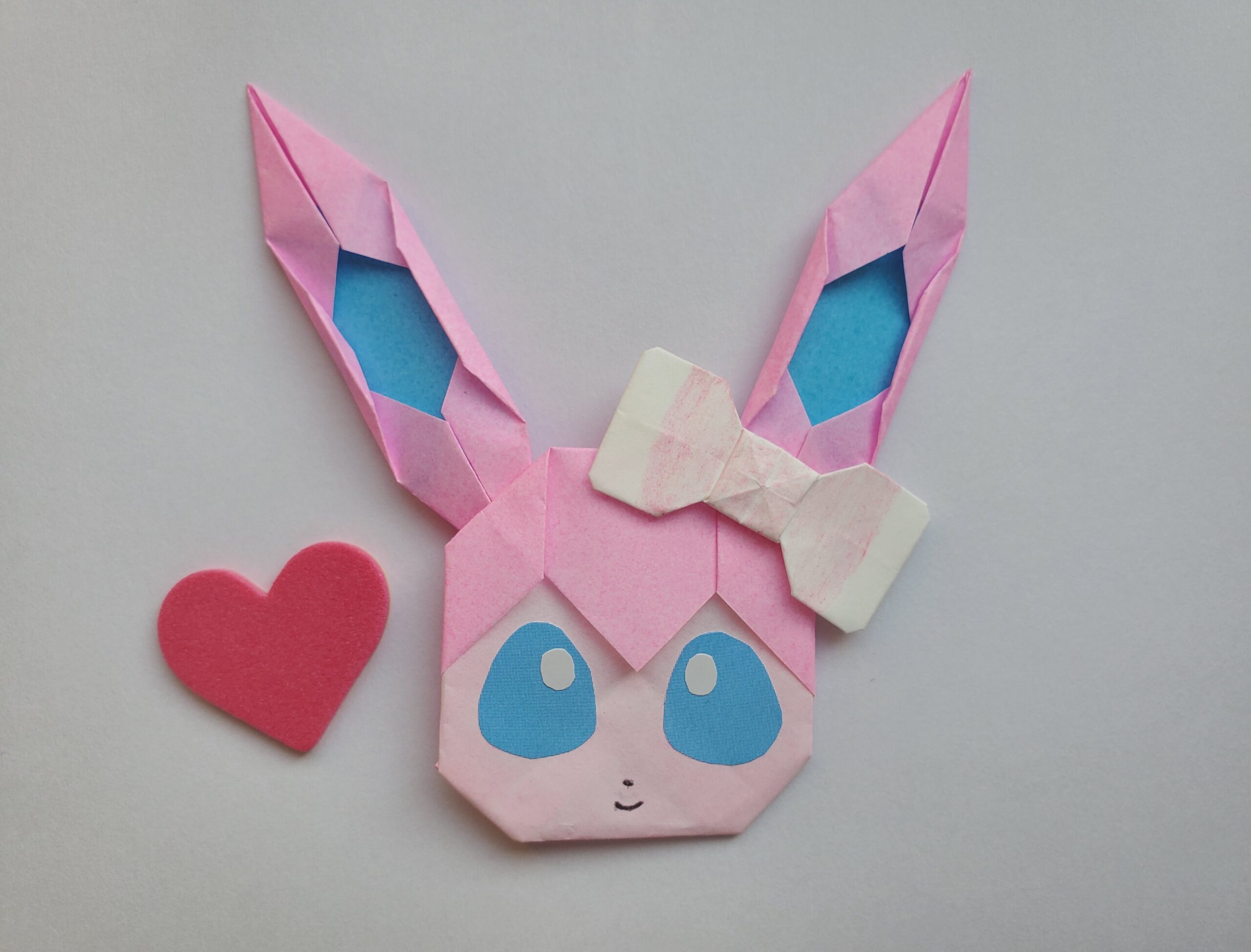 おりがみ】ニンフィアのつくりかた☆ ポケモン Sylveon（かんたん～ふつう） - -２児ママやまぴ の どこにでもある日常ブログ-